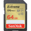 Card Sandisk Extreme R170/W80 SDXC 64GB UHS-I U3 Clasa 10
