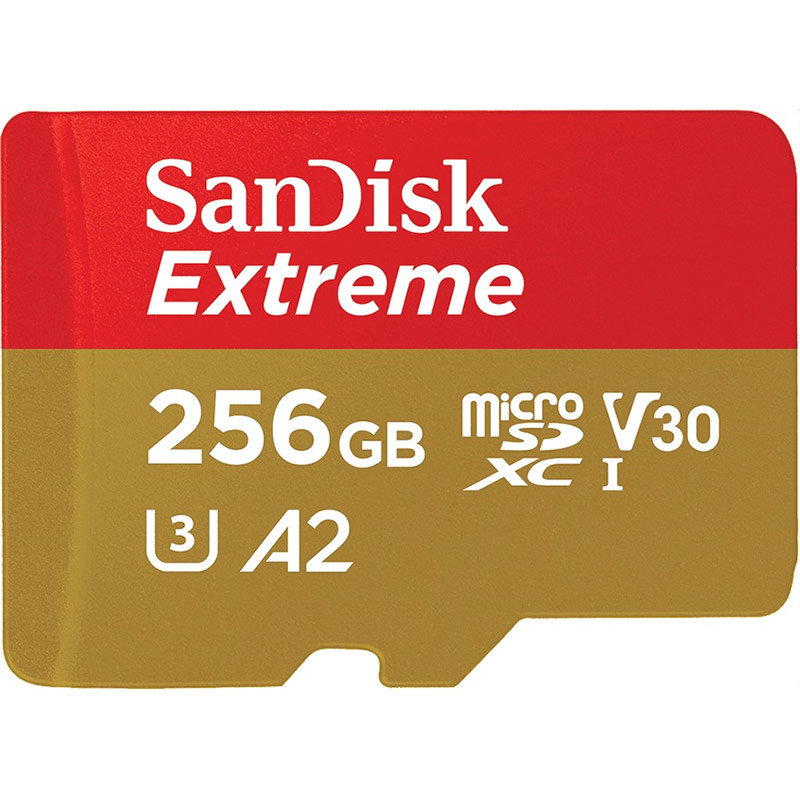 Card Extreme R190/W130 microSDXC 256GB UHS-I U3 A2 Clasa 10