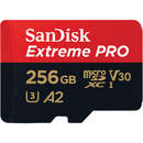 Extreme PRO R200/W140 microSDXC 256GB UHS-I U3 A2 Clasa 10 cu adaptor SD