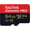 Extreme PRO R200/W90 microSDXC 64GB UHS-I U3 A2 Clasa 10 cu adaptor SD
