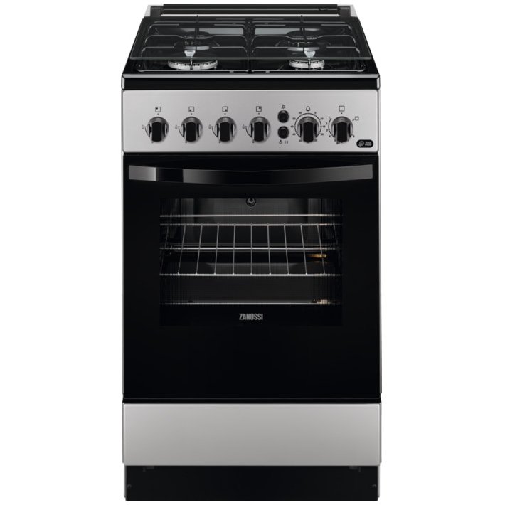 Aragaz ZCG512H1SA Gaz 4 arzatoare 50cm Silver