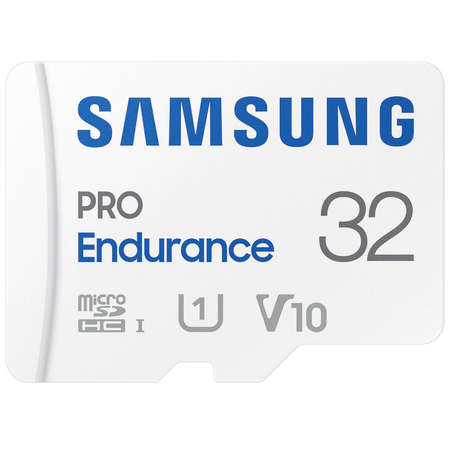 Card Samsung PRO Endurance microSD 32GB UHS-I U1 V10 Class10 R100/W10 cu adaptor SD
