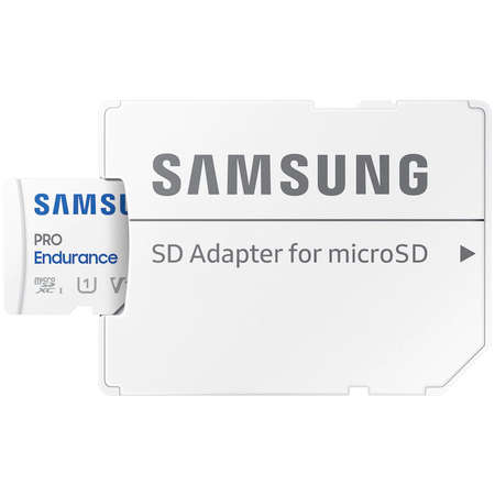 Card Samsung PRO Endurance microSDXC 64GB UHS-I U1 V10 Class10 R100/W10 cu adaptor SD