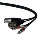 Cablu audio Ibiza Sound 2x RCA - 2x XLR 3m Black