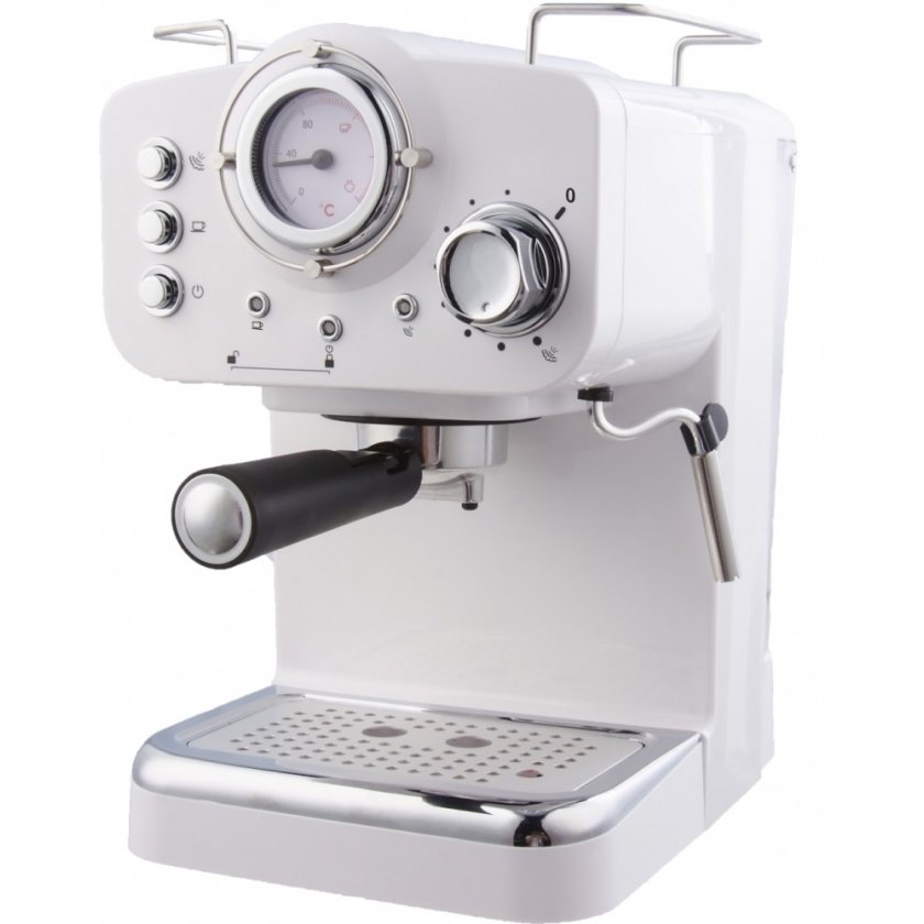 Espressor manual KM-501W 1100W 1.25 litri 15 bar Alb