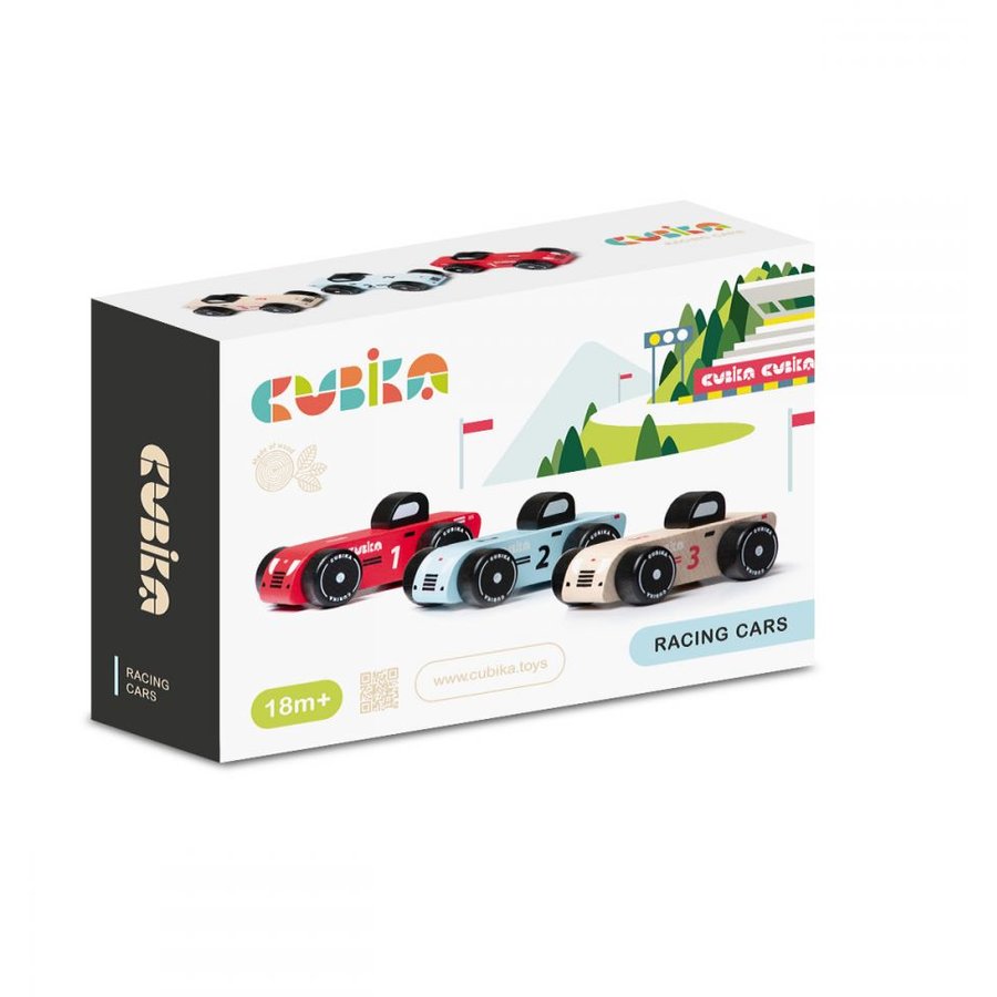 Jucarie din lemn Racing Cars