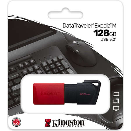 Memorie USB Kingston DT Exodia M 128GB USB 3.0 Red