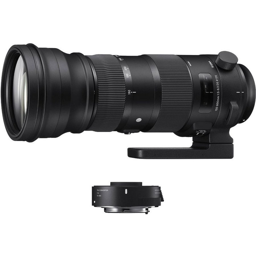 Obiectiv 150-600mm F5-6.3 OS HSM C + Kit cu Teleconvertor TC1.4x