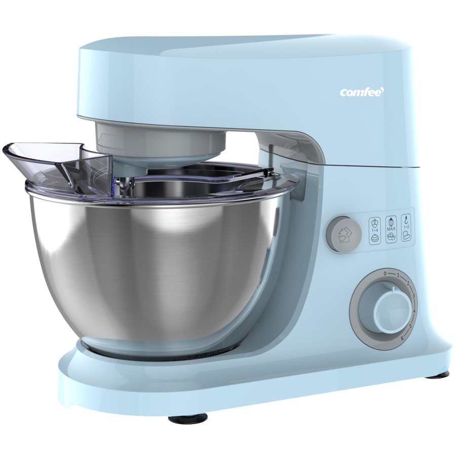 Mixer cu bol MJ-KM6001WCY 4L 6 viteze 600W Cyan