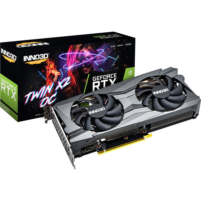 Placa video GeForce RTX 3060 Twin X2 OC LHR 12GB GDDR6 192bit