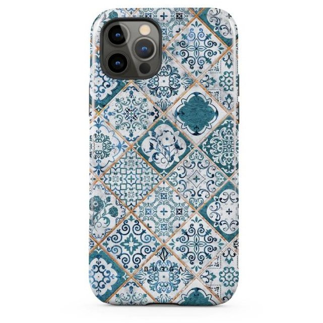 Husa Burga Dual Layer Tropical Oasis pentru iPhone 12 Pro Max