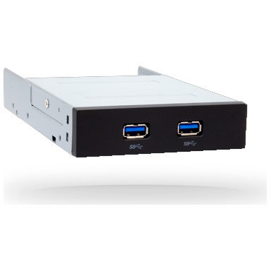 Accesoriu carcasa MUB-3002 Hub Panou Frontal 2x USB 3.0 Black