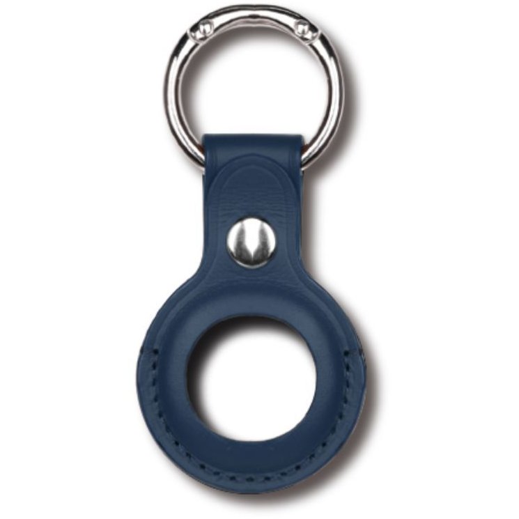 Breloc chei AirTag Leather Key Ring Blue