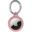 AirTag Secure Silicone Key Clip Ballet Pink