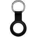 AirTag Silicon Key Ring Black