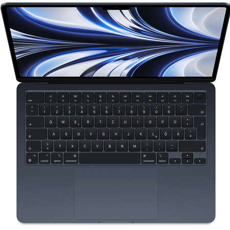 Laptop MacBook Air 2022 13.6 inch Apple M2 8Core CPU 10Core GPU 8GB RAM 512GB SSD macOS Midnight