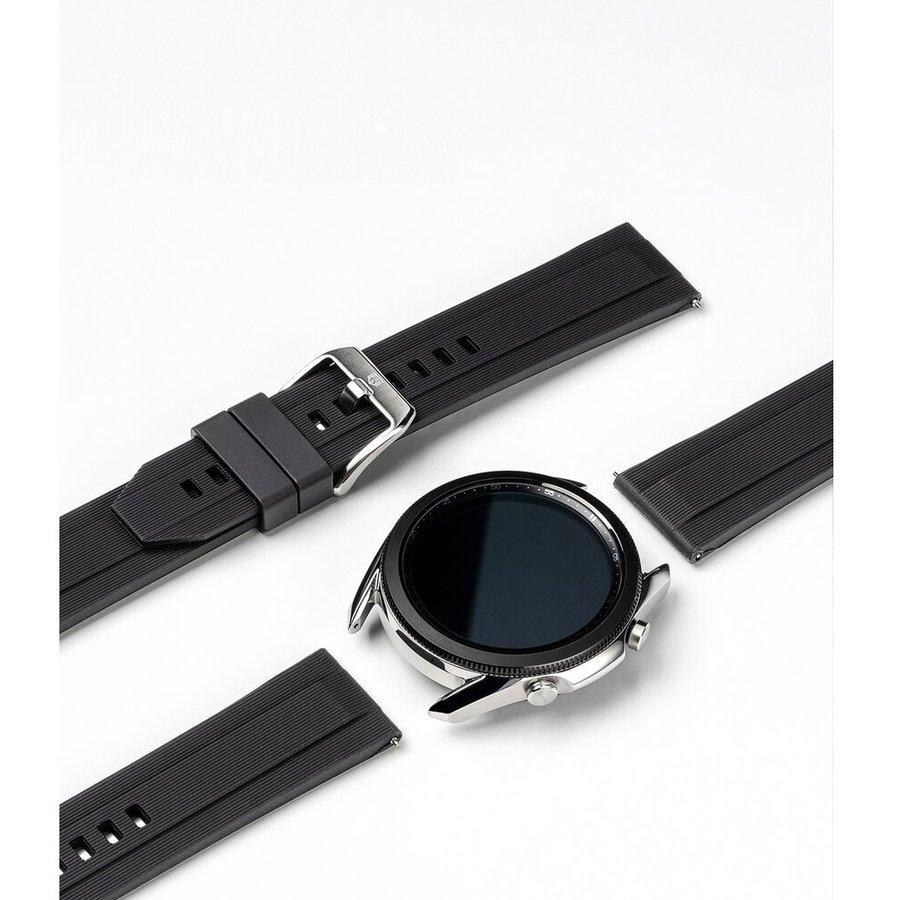 Curea Smartwatch Rubber One Band pentru Galaxy Watch 3 Black