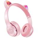 Bluetooth Over-Ear Cat's Ears Wireless Light Pink