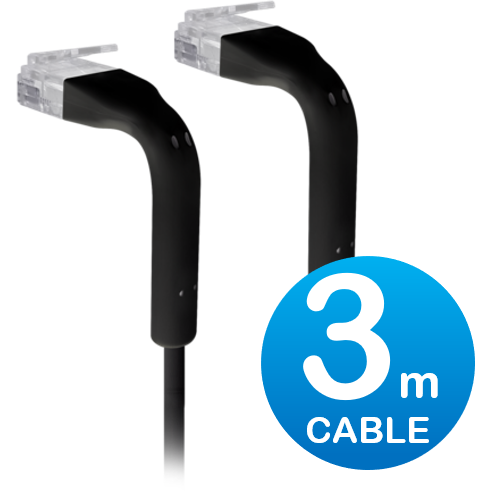 Patchcord UTP Cat6 3m Black