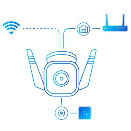 Camera Supraveghere TP-Link Tapo C310 Outdoor Security WiFi Camera 3MP 2.4GHz MicroDS Slot IP66 FFS Night Vision Alb — imaginea 3