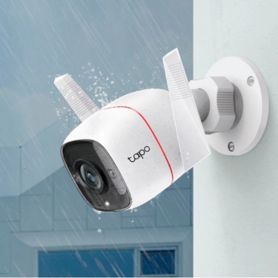 Camera Supraveghere TP-Link Tapo C310 Outdoor Security WiFi Camera 3MP 2.4GHz MicroDS Slot IP66 FFS Night Vision Alb — imaginea 4