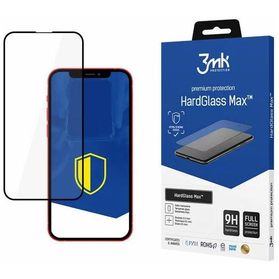 Folie protectie HardGlass Max Lite pentru Apple iPhone 13/13 Pro Black