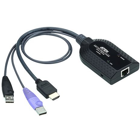 Cablu Adaptor Aten KA7188-AX USB HDMI Virtual Media KVM Adapter Negru
