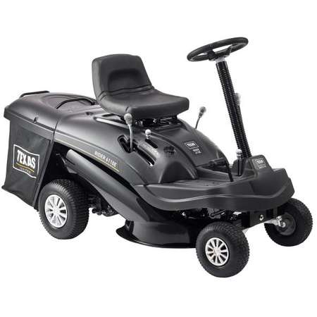 Tractor pentru Tuns Gazonul TEXAS Rider 6110E 6.4cp Latime Lucru 61cm Inaltime Taiere 35-75mm 150l Benzina  4.6km/h Electric Reglaj Central