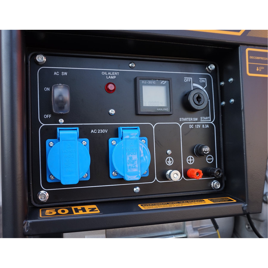YDE6500E Generator open frame 4.5kW monofazat diesel pornire la cheie