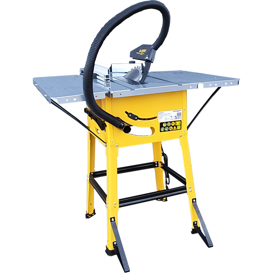 Masa de Taiere cu Ferastrau Circular FCM1600 250mm 1600W 220V Galben