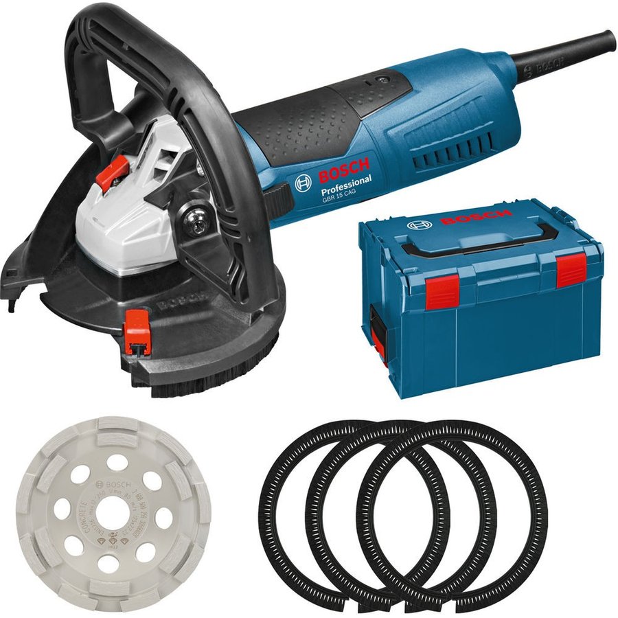 Slefuitor de beton Bosch Professional GBR 15 CAG 1500W, L-Boxx - imagine 2