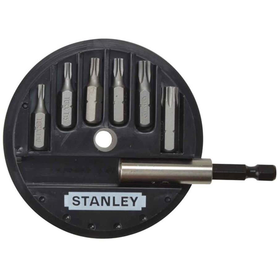 1-68-739 Set 7 piese1/4" - Torx: T10 T15 T20 T25 T30 T40 + adaptor Stanley magnetic