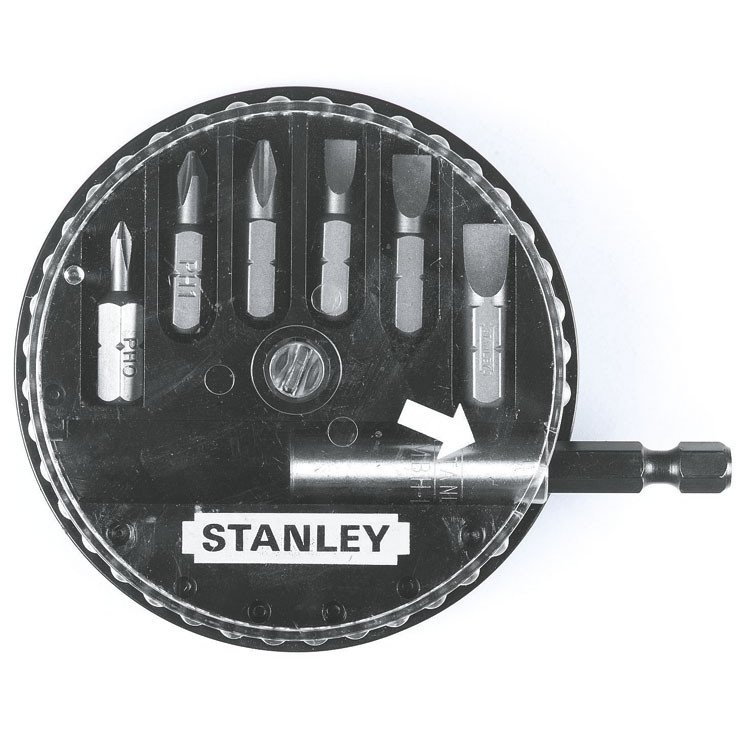 Set 7 Biți Stanley 1-68-735 PZ Drepți Adaptor Magnetic