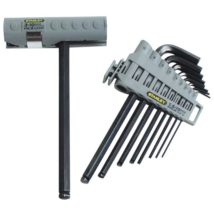 0-89-904 Set 9 imbusuri cu maner combinate cap sferic si drepte 1.5-10 mm