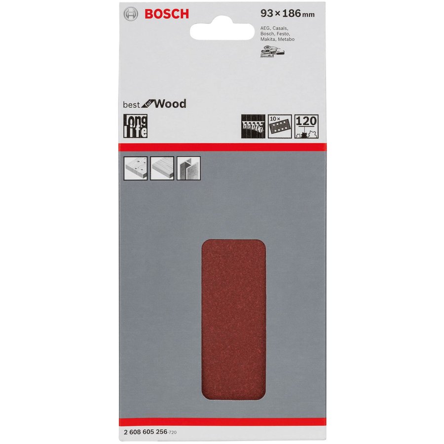 Set 10 Foi Abrazive C430 80x133mm 60