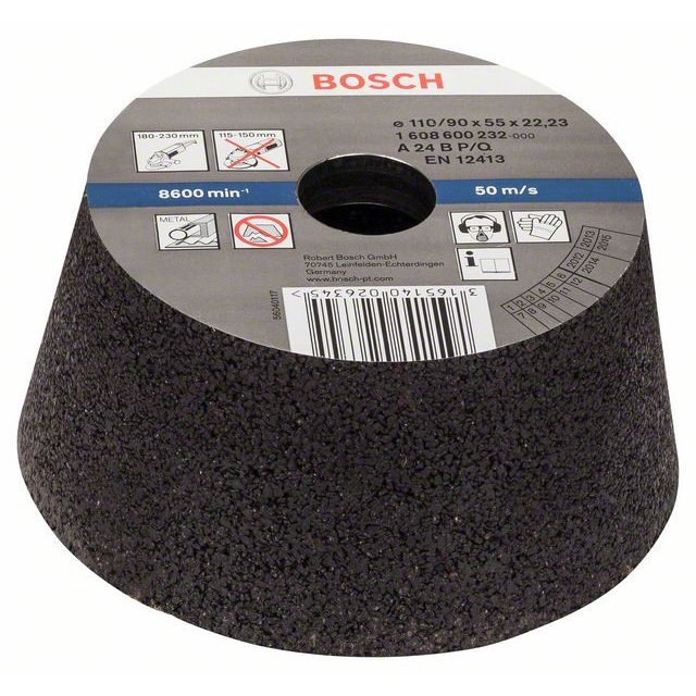 Piatra Oala 110 R24 pentru Slefuire Metal Negru