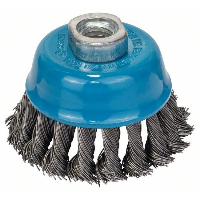 Perie-Oala Sarma cu Noduri 75mm Otel 0.5mm M14 Albastru