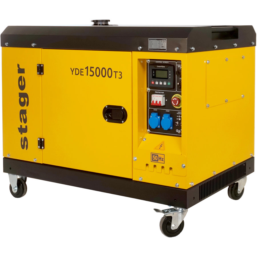 YDE15000T3 Generator insonorizat diesel trifazat 13kVA 19A, 3000rpm