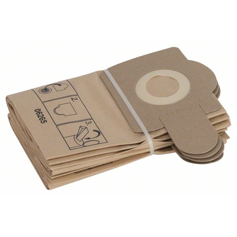 Set de 5 Saci Filtranti din Hartie pentru Aspiratoare PAS 11 / PAS 12 Bej