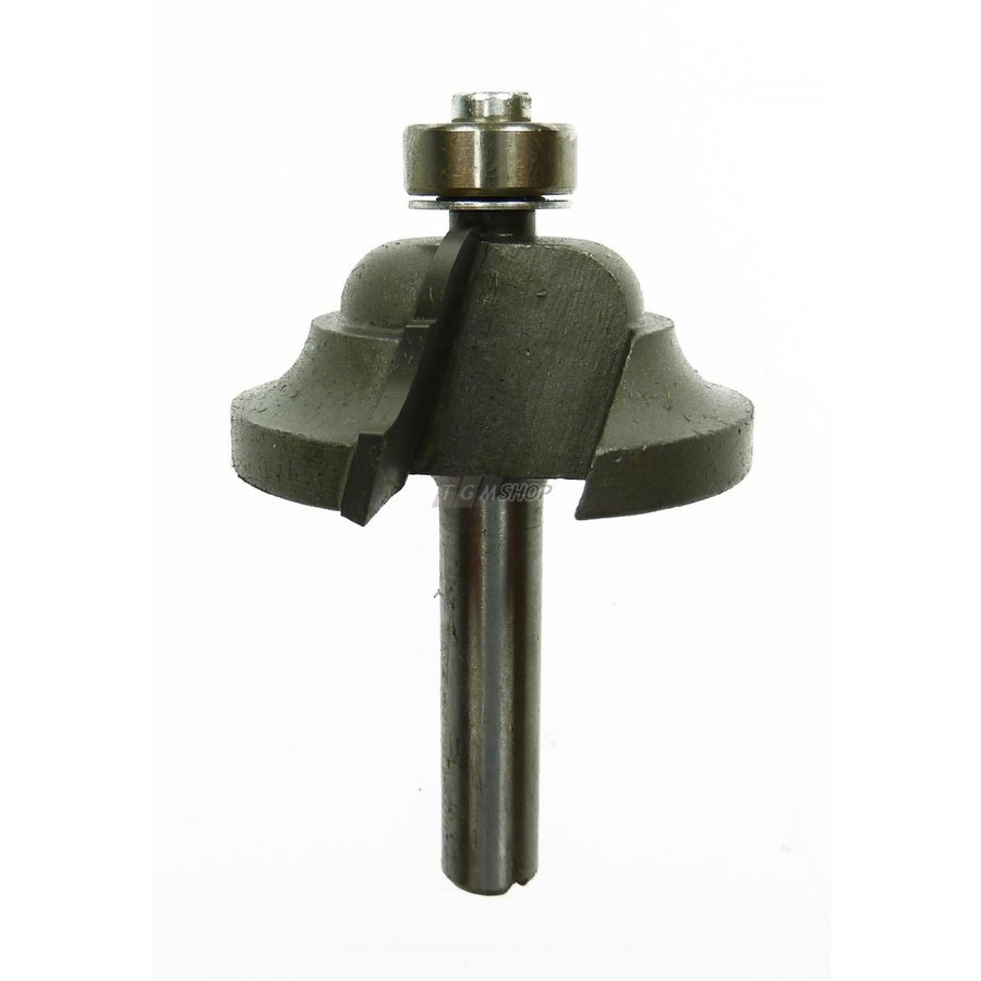 Freza Profil HM cu Rulment si Tija de 8mm pentru Lemn Negru