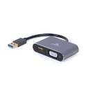 Adaptor Gembird USB - HDMI 0.15m Black