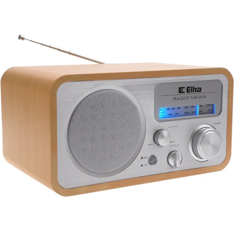 Radio Mewa Grey Wood