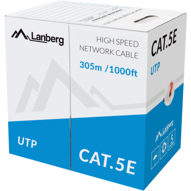 Cablu retea U/UTP Cat 5E 305m Orange