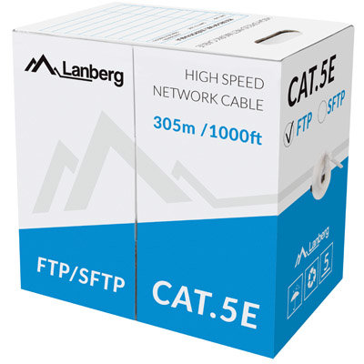 Cablu retea F/UTP Cat 5E 305m Silver