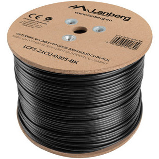 Cablu retea F/UTP Cat 5E 305m Black