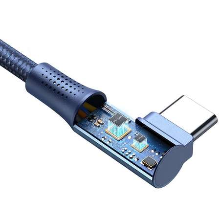 Cablu 3 in 1 Mcdodo CA-8882 90 Degree Lightning / MicroUSB / Type-C 3A 1.2m Albastru