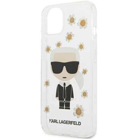 Husa Karl Lagerfeld Ikonik Flower pentru iPhone 13 Transparent