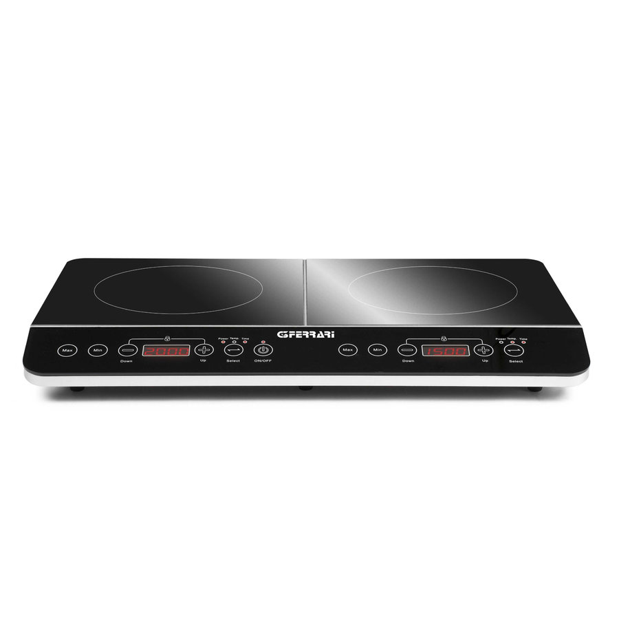 Plita cu inductie dubla Hi-Tech Chef afisaj digital 2000W plus 1500W 2 zone de gatit