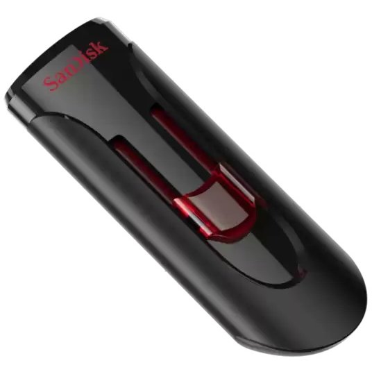 Memorie USB Sandisk Cruzer Glide 64GB USB 3.0 Negru — imaginea 3