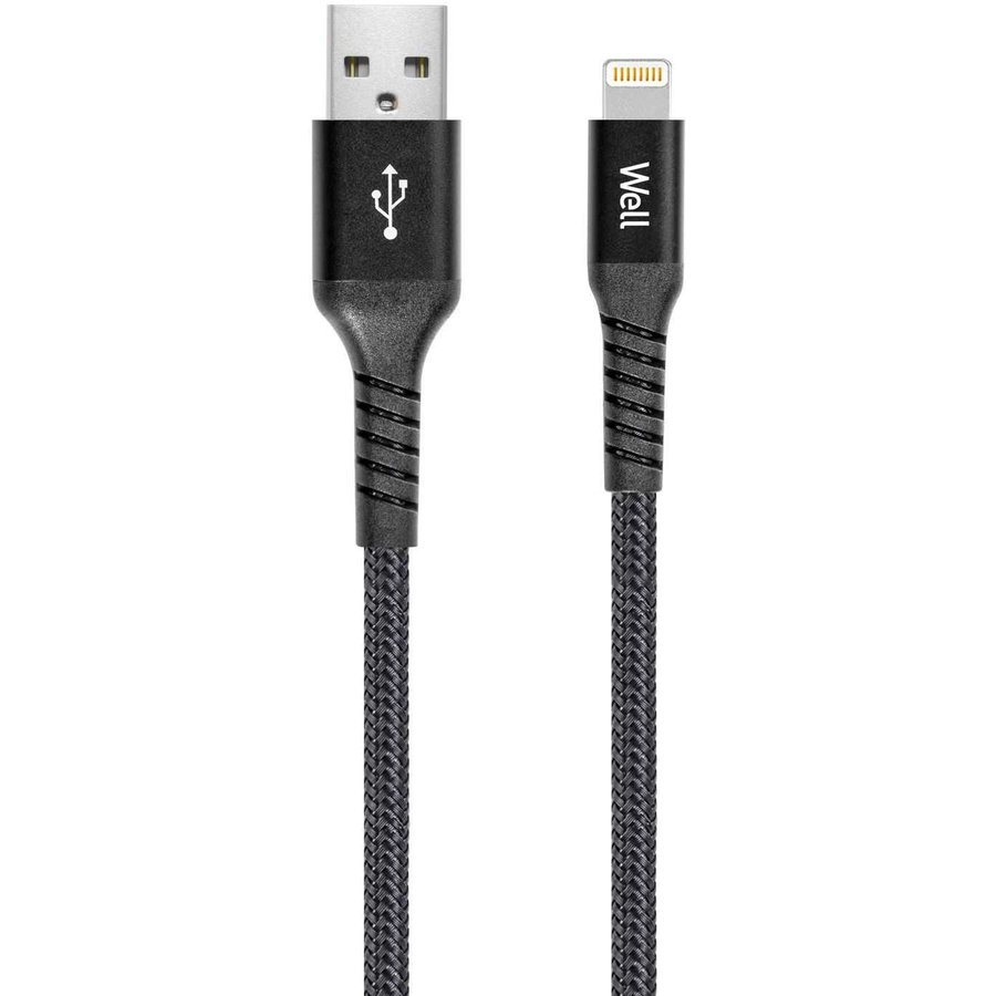 Cablu de Date si Incarcare USB la Lightning 1m MFI Negru
